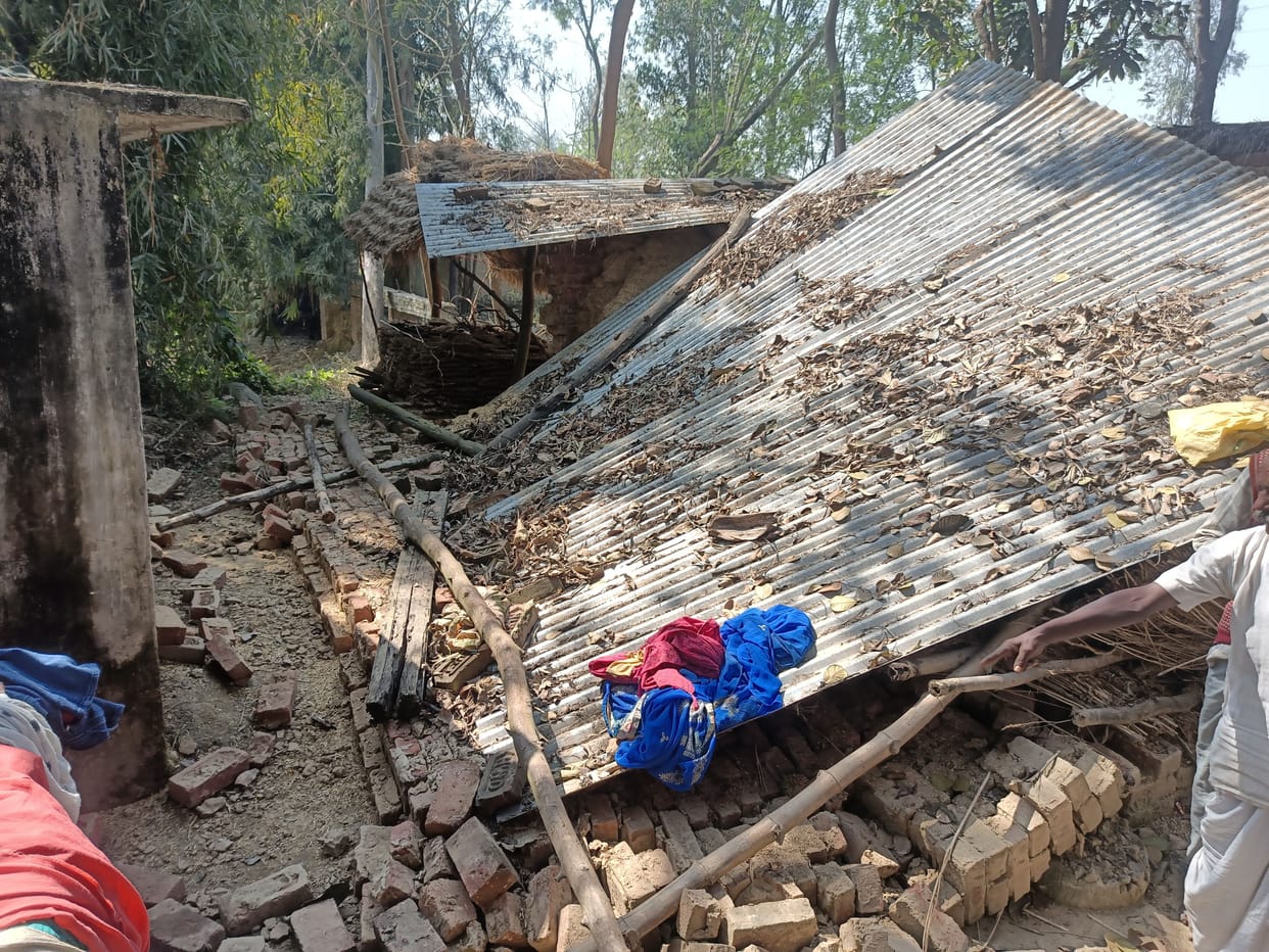 Child dies after wall collapses during defecation