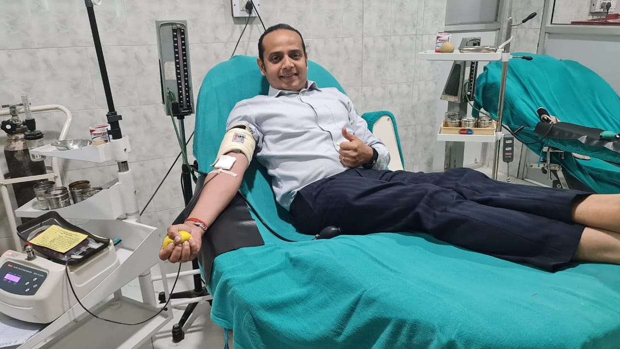Saved the life of the needy by giving blood