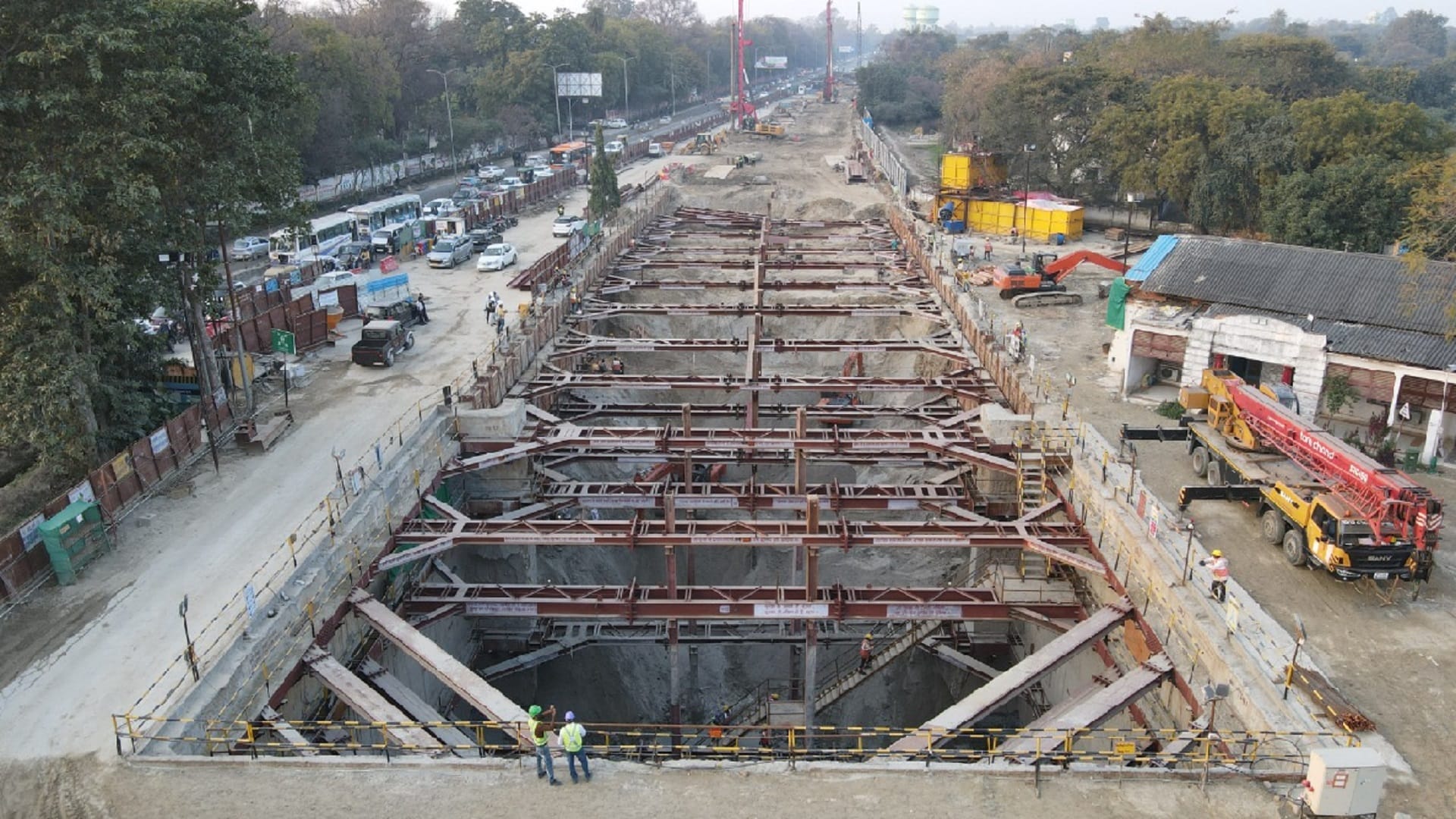Construction work has gained momentum in elevated section including underground section of RRTS corridor