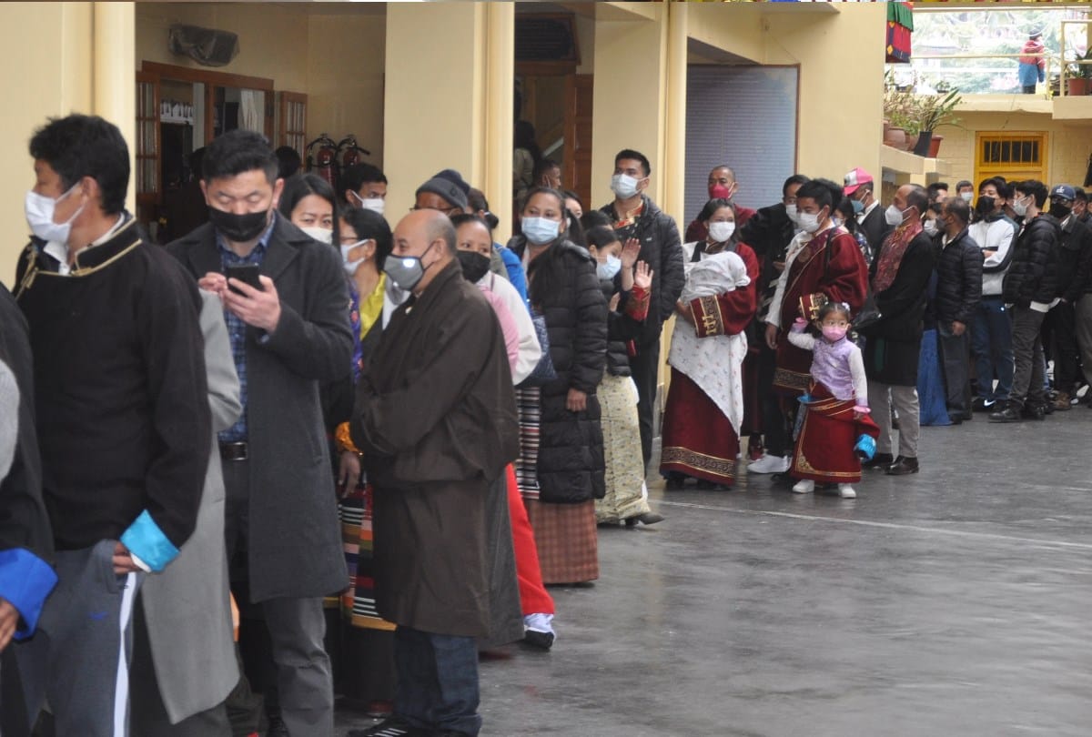 Tibetan New Year 2022 Losar started with prayer in Buddhist temple McLeod Ganj