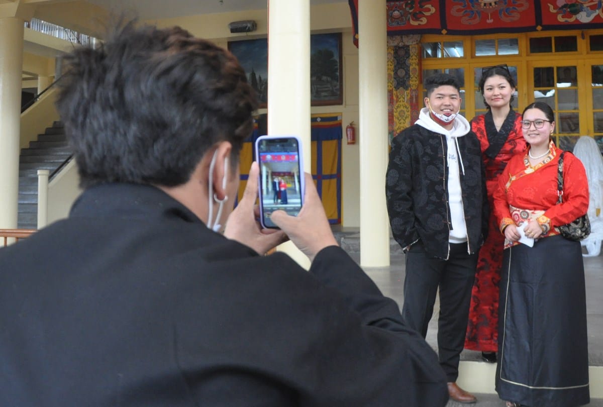 Tibetan New Year 2022 Losar started with prayer in Buddhist temple McLeod Ganj