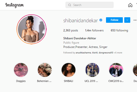 Farhan Akhtar wife Shibani Dandekar removes Mrs Akhtar from her instagram bio