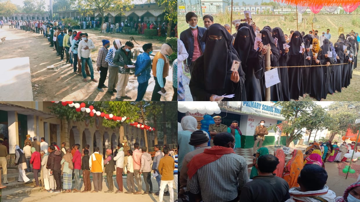 UP Election 2022 6th phase voting continues on 57 seats see all in photos