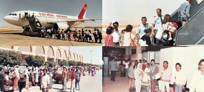 1990 में खाड़ी युद्ध के दौरान भारतीयों की निकासी
