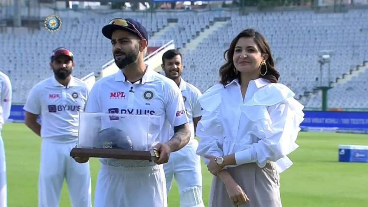 Anushka Sharma trolled for joining Virat Kohli during cricketer's 100th Test felicitation