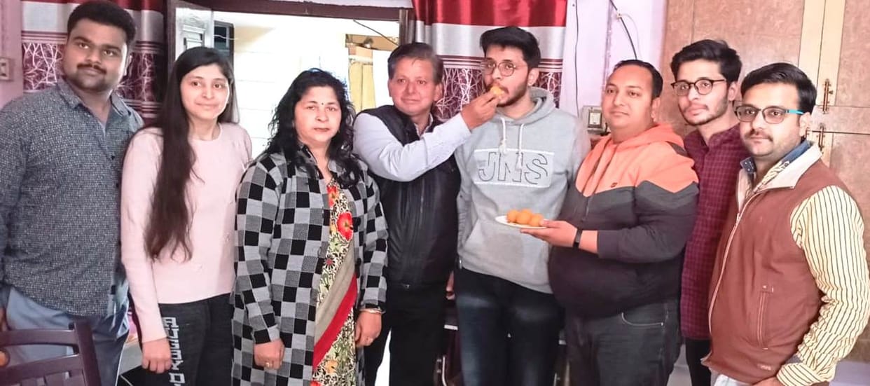 Harsh of budhaana reaching home from Ukraine