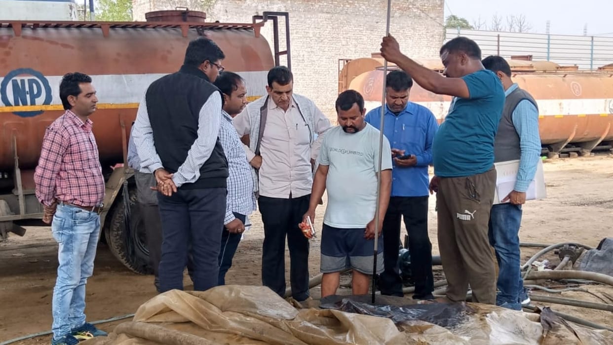 Chief Minister Flying Squad raid on warehouse in Sonipat of Haryana