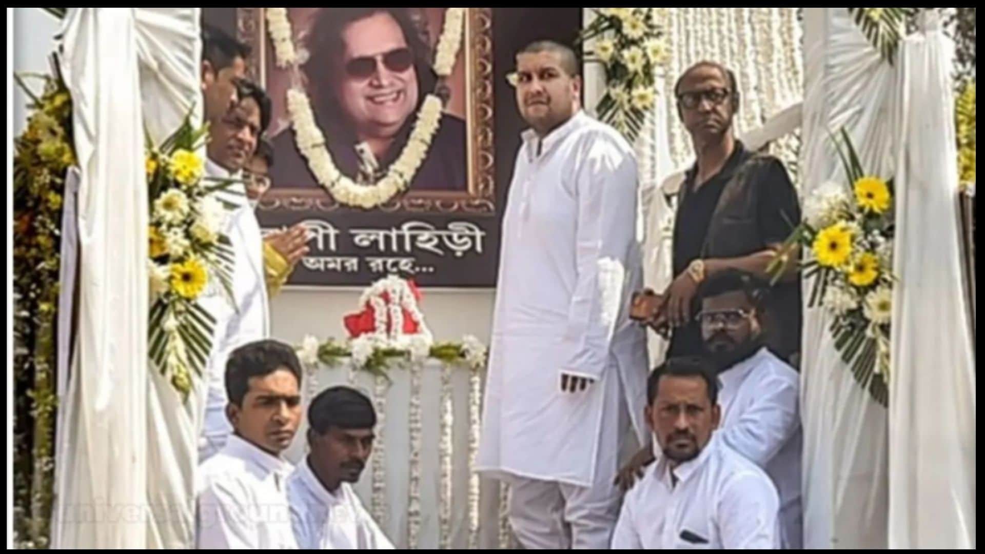 Disco King Bappi Lahiri’s ashes immersed in Hooghly in the presence of bappa lahiri, wife Chitrani and daughter Rema Lahiri