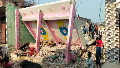 इसी मकान में हुआ ब्लास्ट
