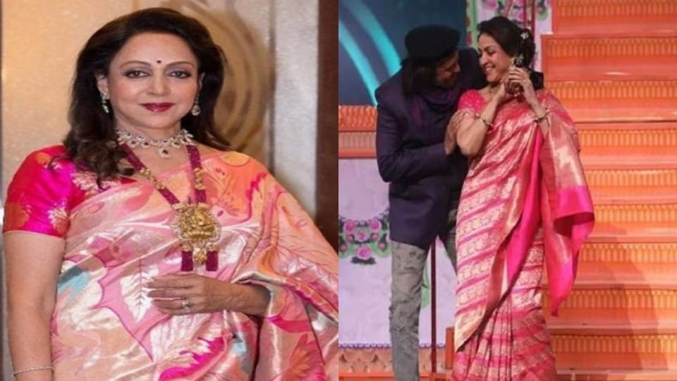 Hunarbazz Hema Malini did a romantic dance with Mithun Chakraborty video viral