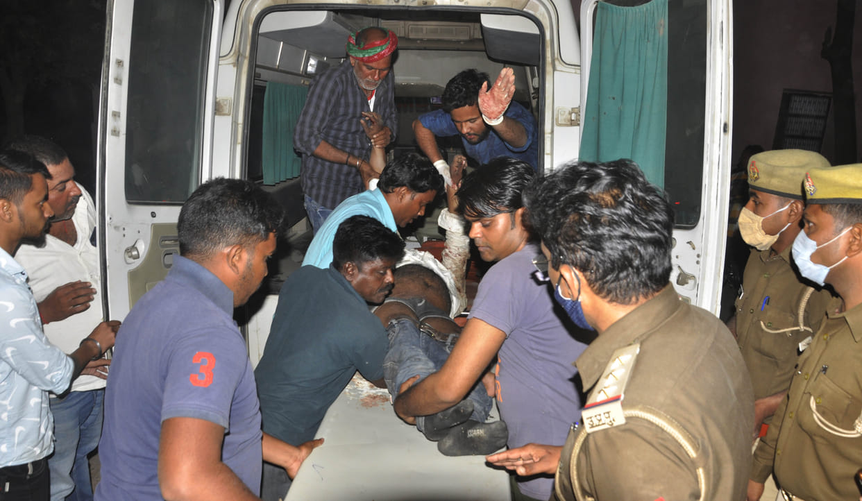Eight ambulances arrived after the accident, the injured were taken to the hospital