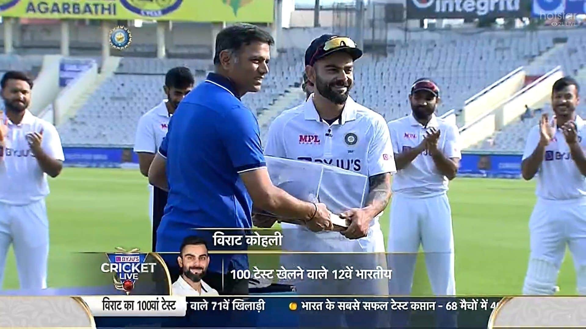 Anushka Sharma trolled for joining Virat Kohli during cricketer's 100th Test felicitation