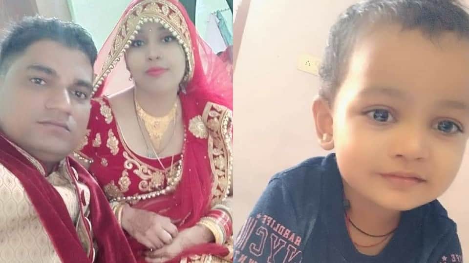 policeman's wife and son died as cantor collides with truck parked on Agra Gwalior Highway