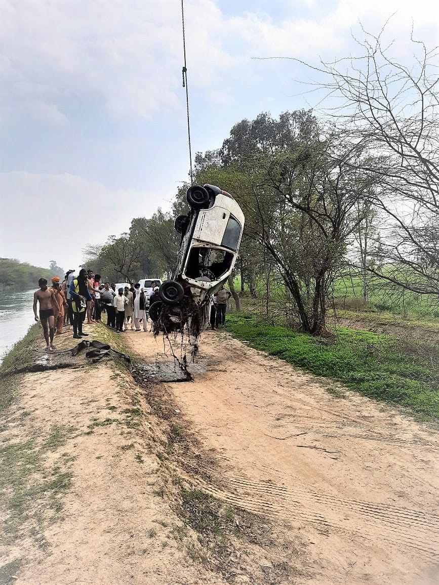 Three months ago, stolen car from Ladwa recovered from Bhakra canal, three arrested including minor