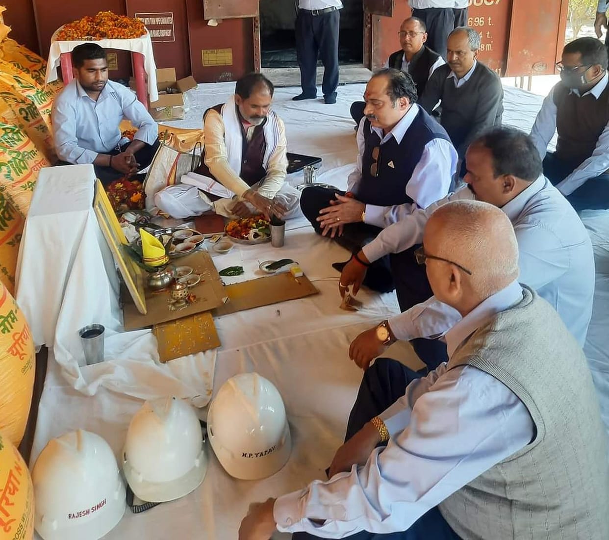 The first rack of manure from the new company. left for Bengal