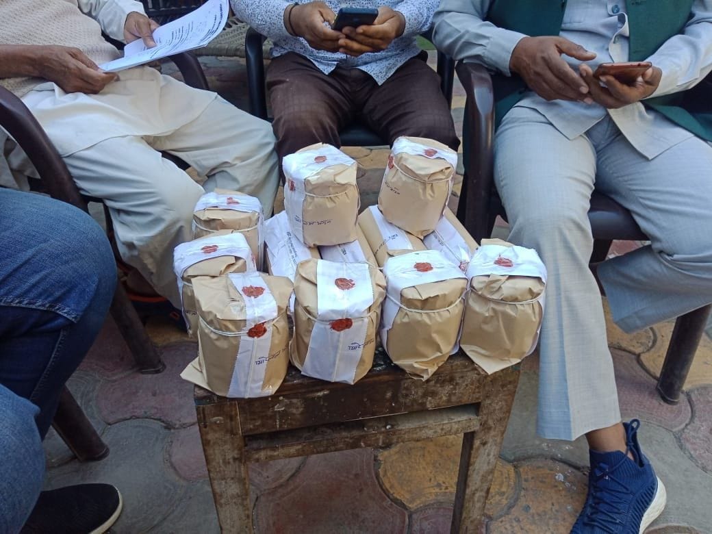 Raid the sweet warehouse and filled samples of mawa, milk and rasgulla