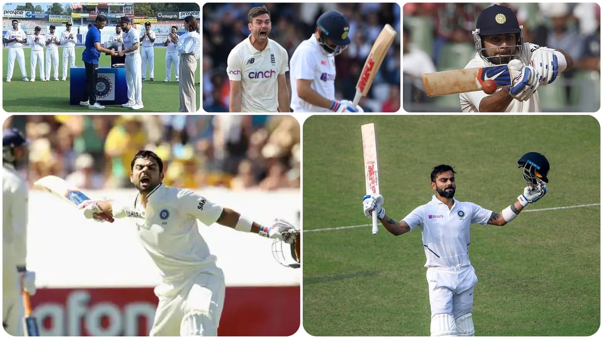 Virat Kohli test Career in photos started against West Indies and playing 100th test against Sri lanka