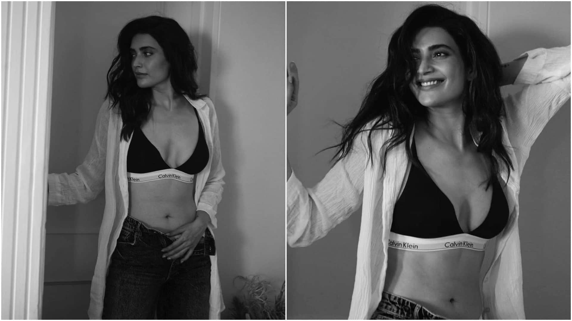 Photos: Karishma Tanna shared her bold photos in open shirt fans loved her glamorous style