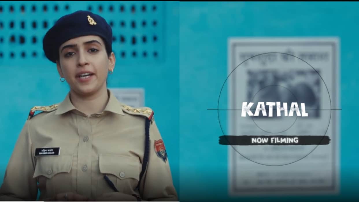 First look of sanya malhotra from her upcoming netflix movie Kathal is out