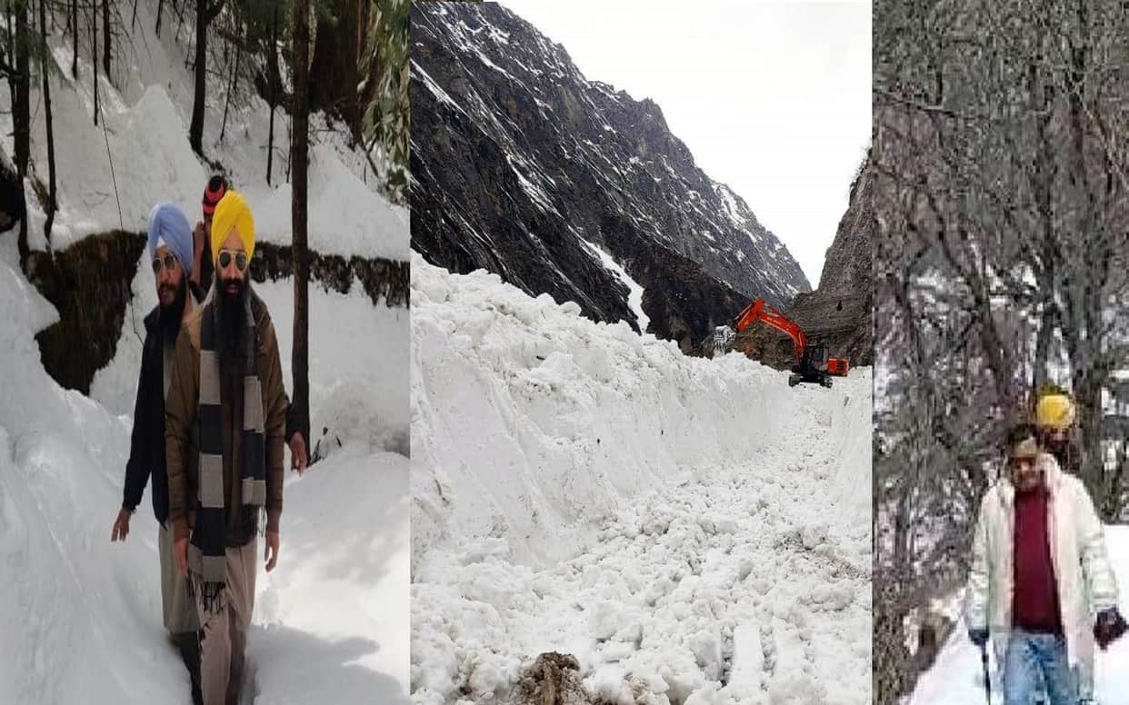 Uttarakhand: Ten km faith path of Hemkund Sahib covered with snow,  team went for inspection had to return, Seee photos...