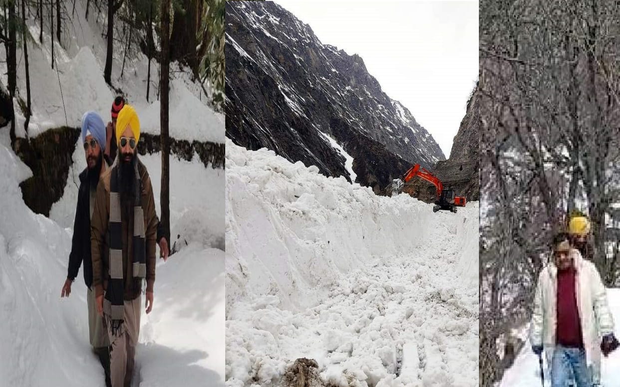 Uttarakhand: Ten km faith path of Hemkund Sahib covered with snow,  team went for inspection had to return, Seee photos...