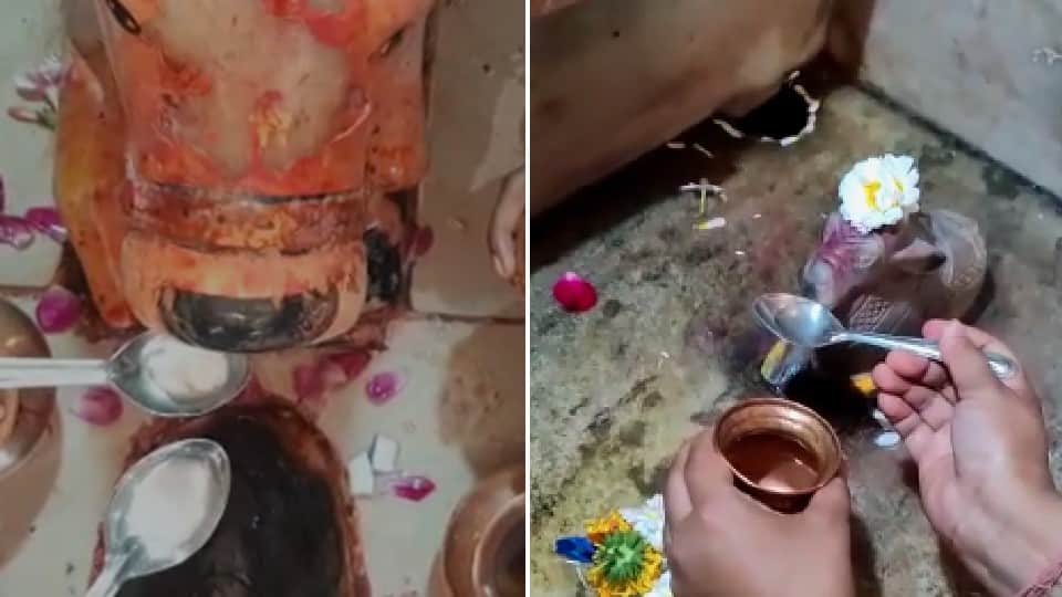 Madhya Pradesh: Rumors of Nandi's idol drinking milk and water in Shiva temples in Malwa-Nimar, crowds of devotees gathered