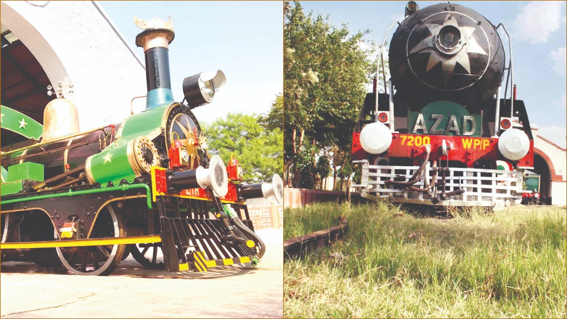 History of old steam engines located in the loco shed in Rewari, Haryana