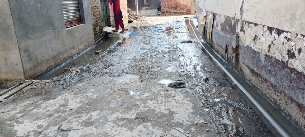 People of Kheda Basti troubled by water logging