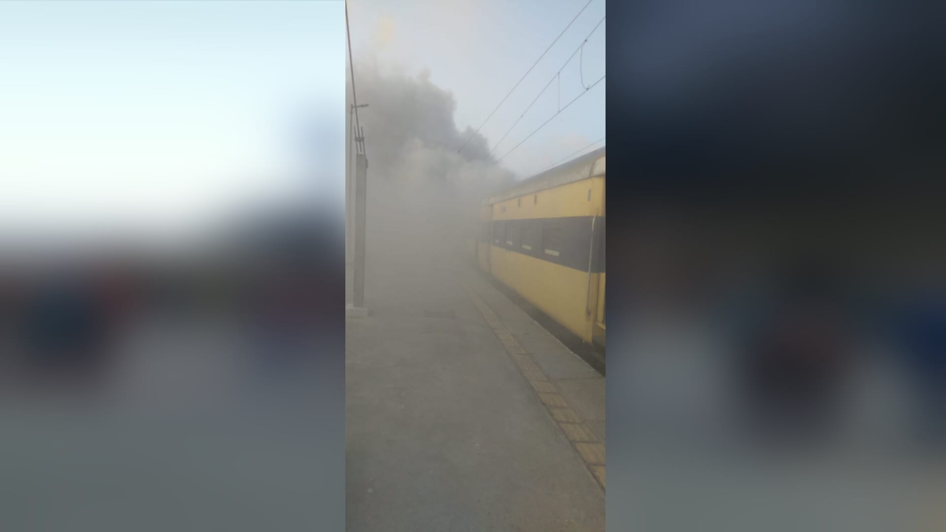 Meerut News: fire set in Saharanpur delhi-passenger train see photos