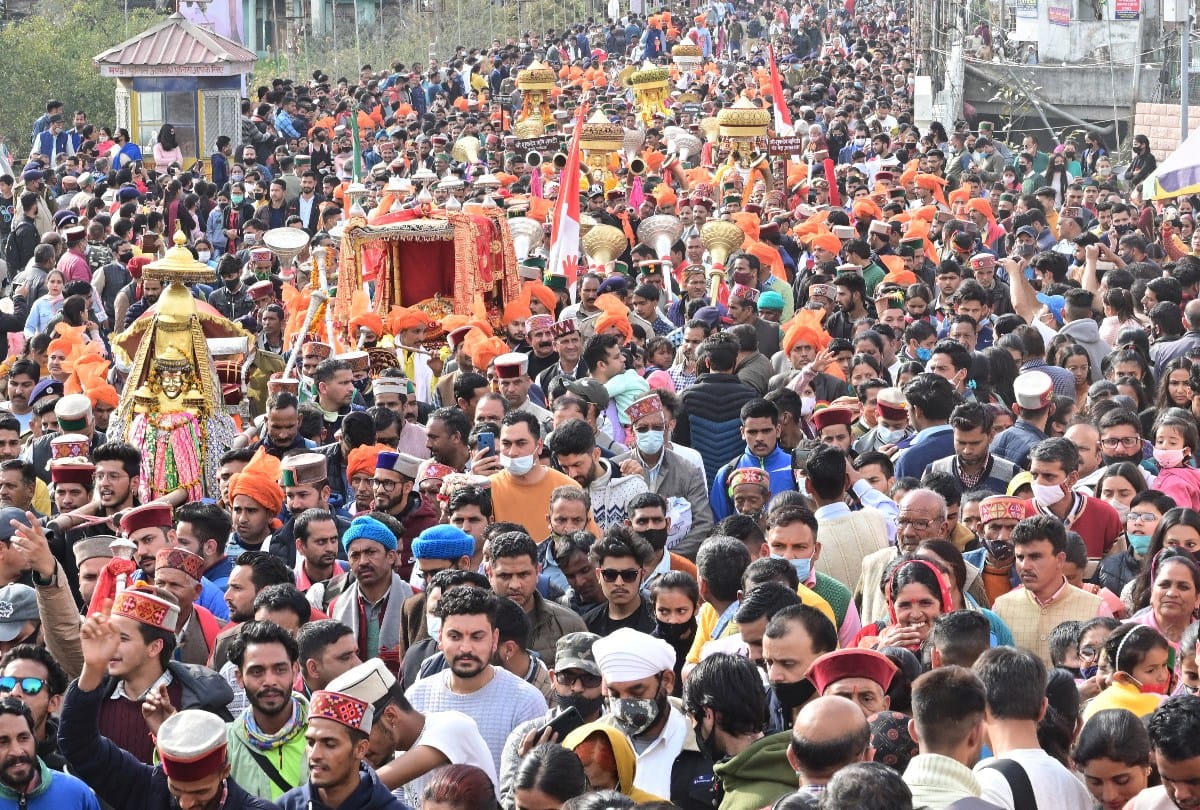 International Mandi Shivratri 2022: Rajdevta Madhorai second Jaleb Held In Royal Style