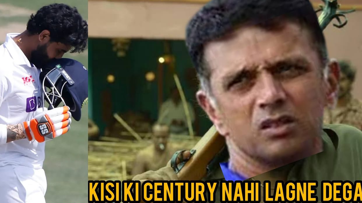 ind vs sl Ravindra Jadeja missed double century netizens angry on rohit sharma and rahul dravid check social media reaction