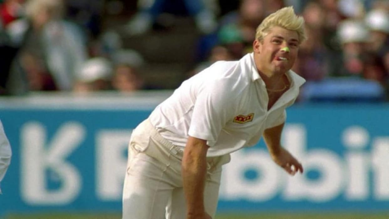 Shane Warne first over against india in debut test 22 year old warne teased sanjay manjrekar