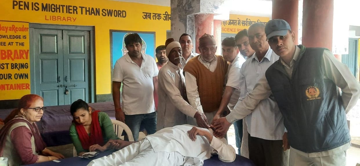 35 units of blood donated in the camp, 117 soldiers got respect