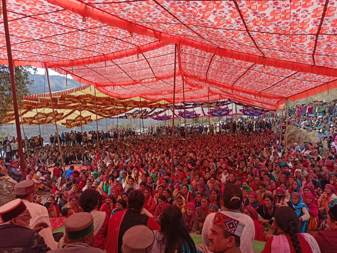 hatti khumli organised in rohdi pajota in sirmaur for their demand