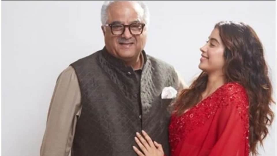 Boney Kapoor shared a daughter Janhvi childhood photo on her birthday and wrote a heart touching caption