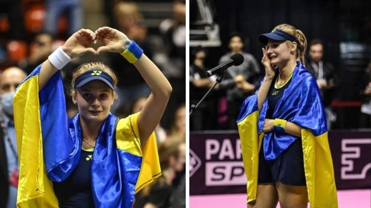 ukraine russia war Tennis palyer Dayana Yastremska reaches Lyon Open final spent two nights in car parking due to Russian attack