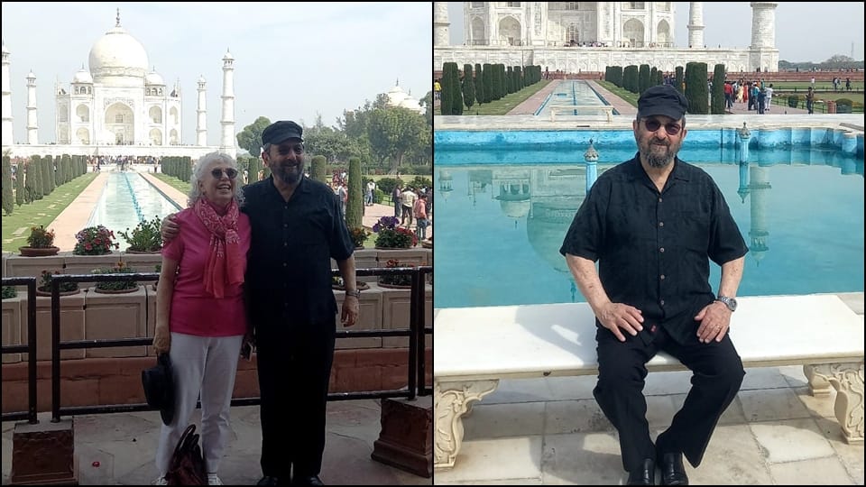 ex-prime minister of israel ehud barak visits taj mahal with wife