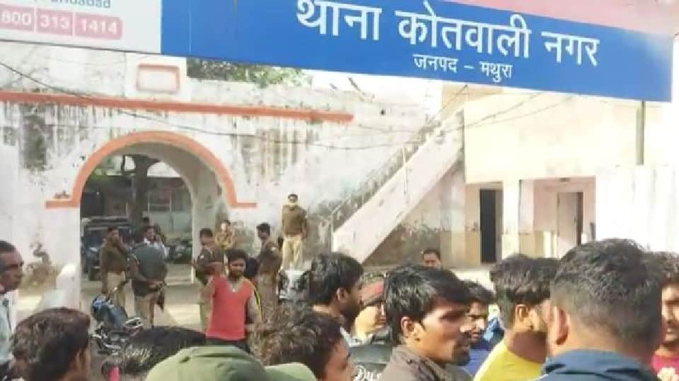 police-PAC deployed in area after attack on cow protectors in Mathura