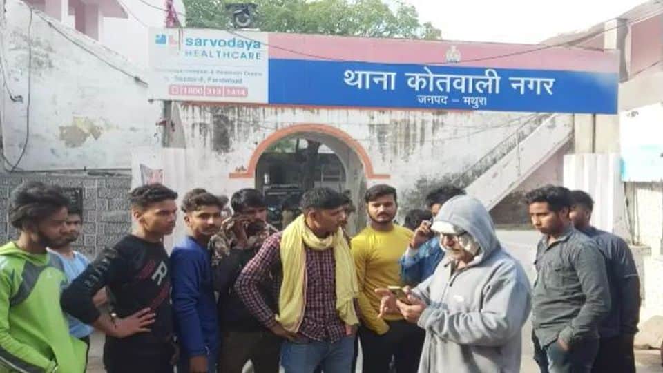 police-PAC deployed in area after attack on cow protectors in Mathura