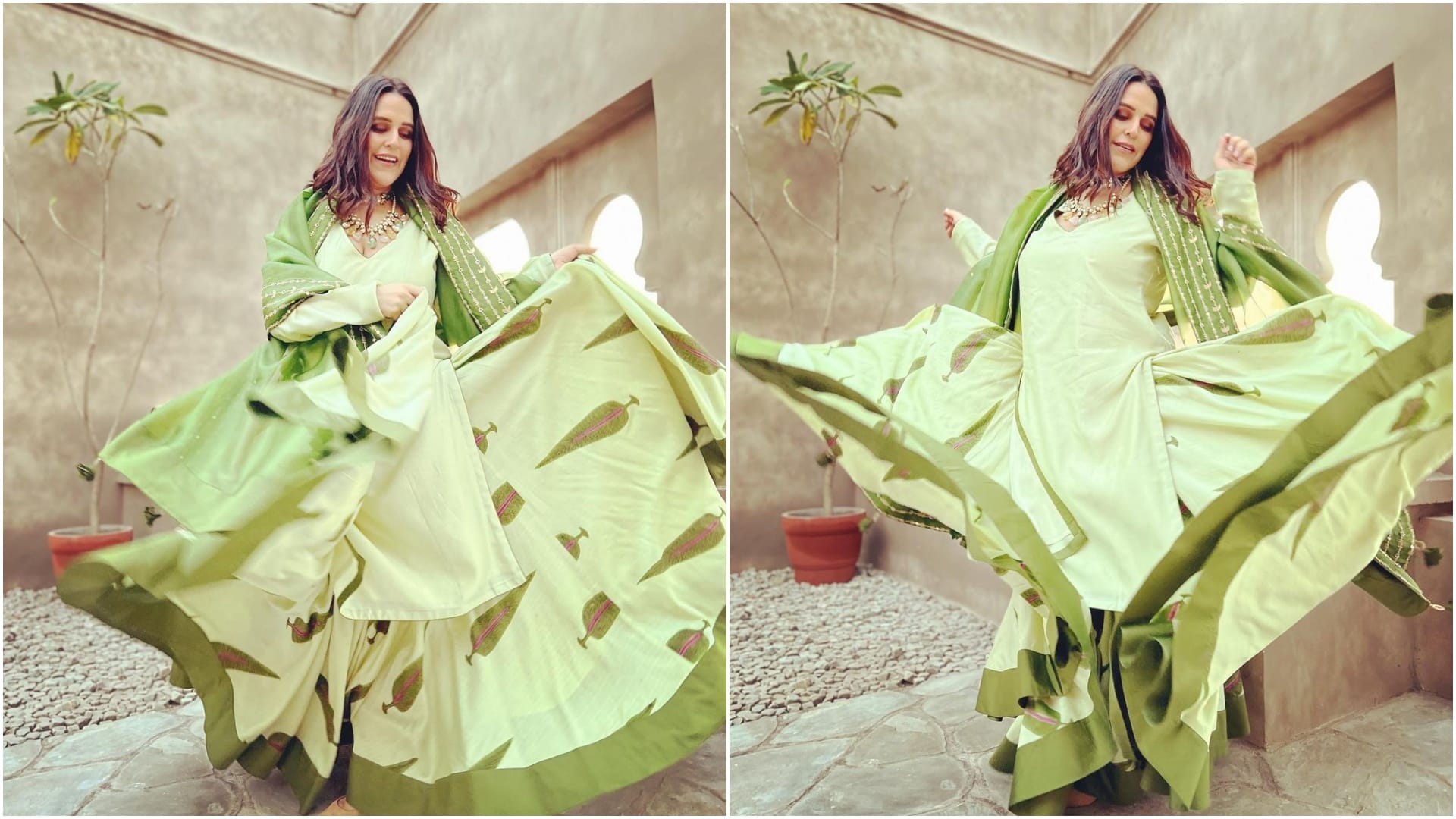 Neha Dhupia gets body shamed for her weight gain after pregnancy trolls when she is playing with her baby in Park