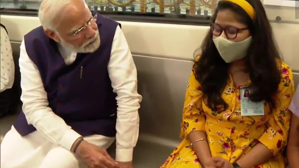 Pm Modi Boarded Pune Metro With a Ticket From a Digital app