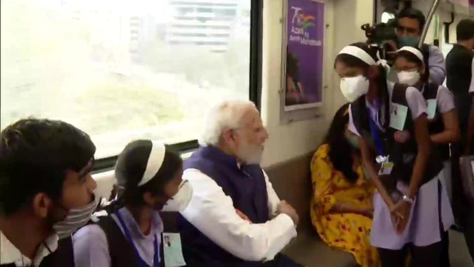 Pm Modi Boarded Pune Metro With a Ticket From a Digital app