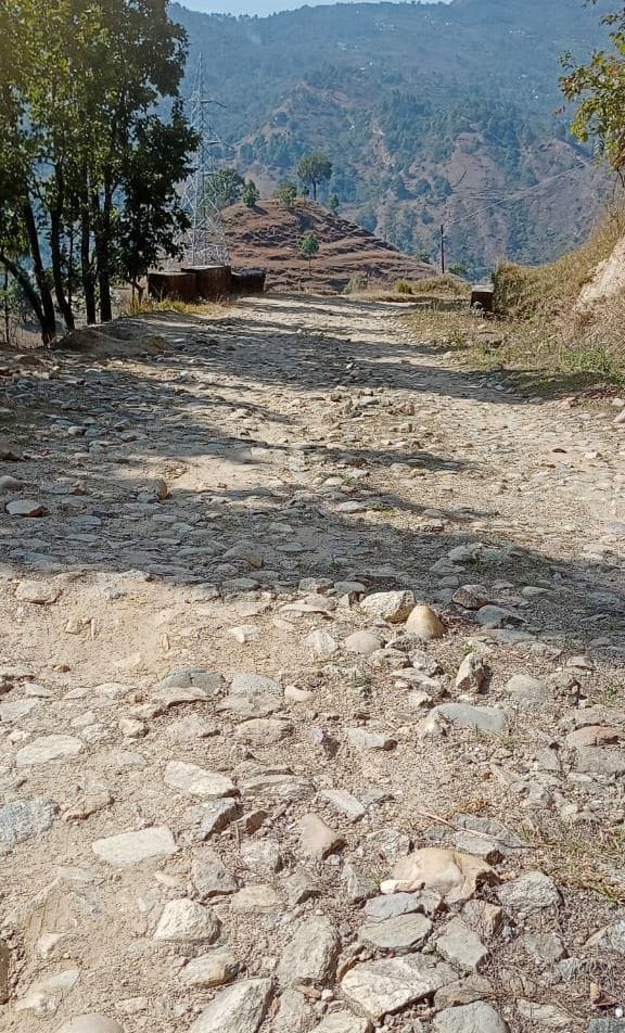 One km road could not be constructed till the village of Shaheed Jaman Singh