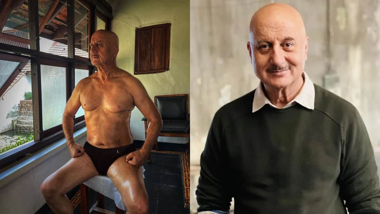 Anupam Kher shares pictures of his physical transformation on the occasion of his 67th birthday