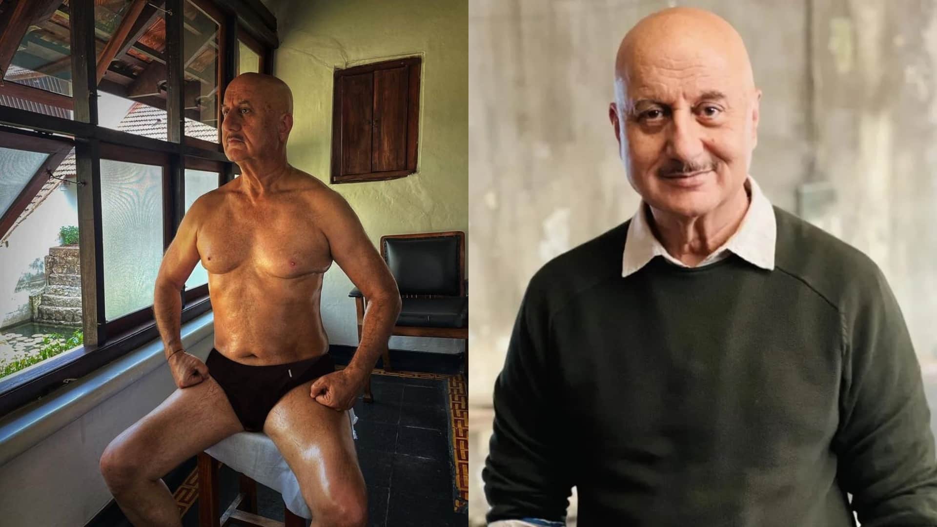 anupam kher shared the picture of body transformation and written a note about fitness
