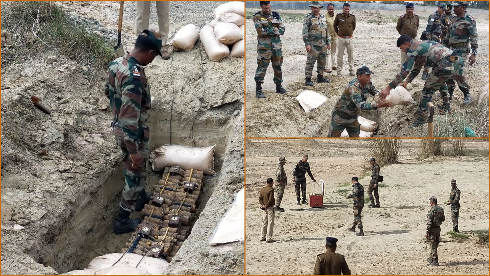 Army Ordnance team defused the bombs found in the forest in Ambala of Haryana