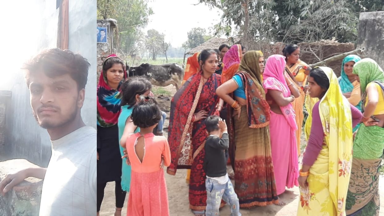 A man's dead body found in deva thana kshetra in barabanki.