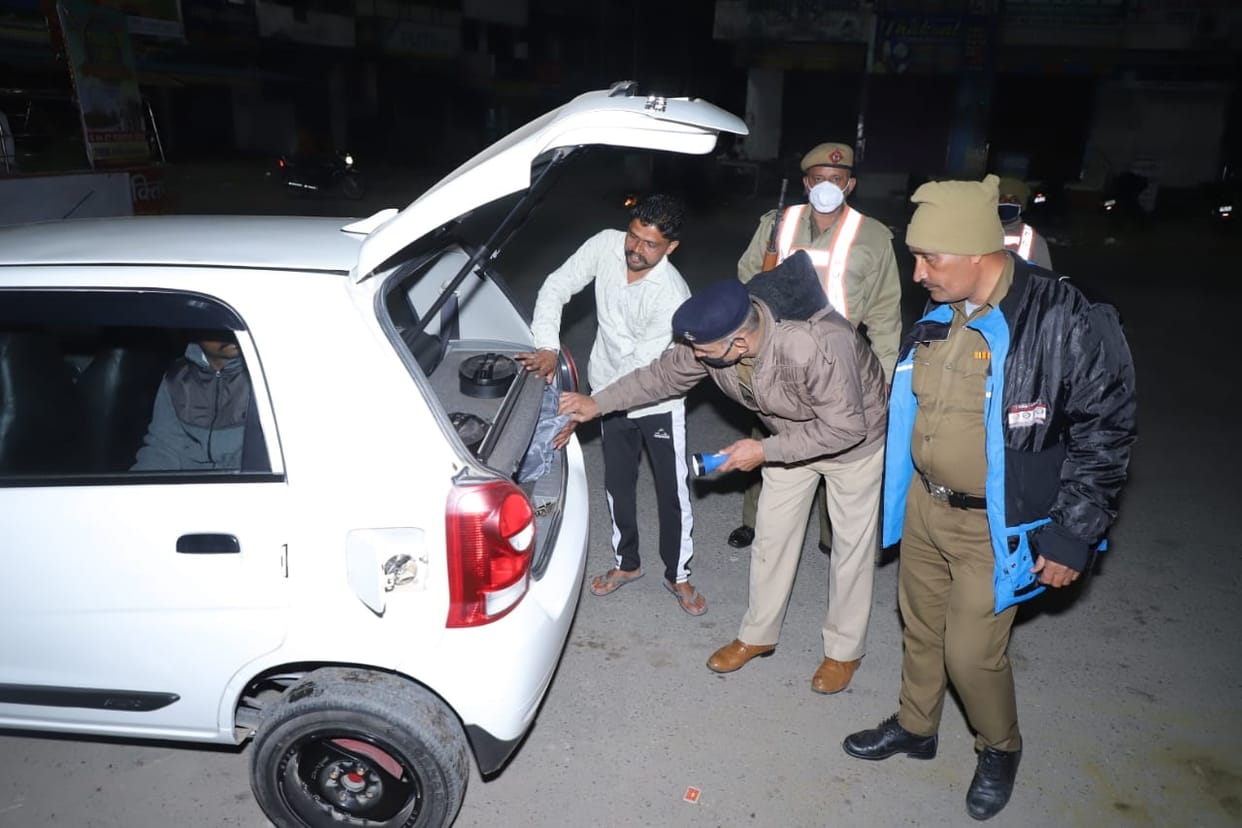 Checking of 1507 vehicles in Night Domination, Kurukshetra