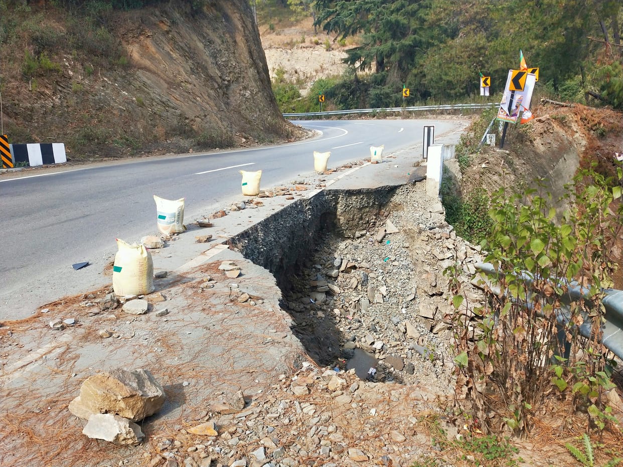 Debris is being dumped in pits instead of highway repairs