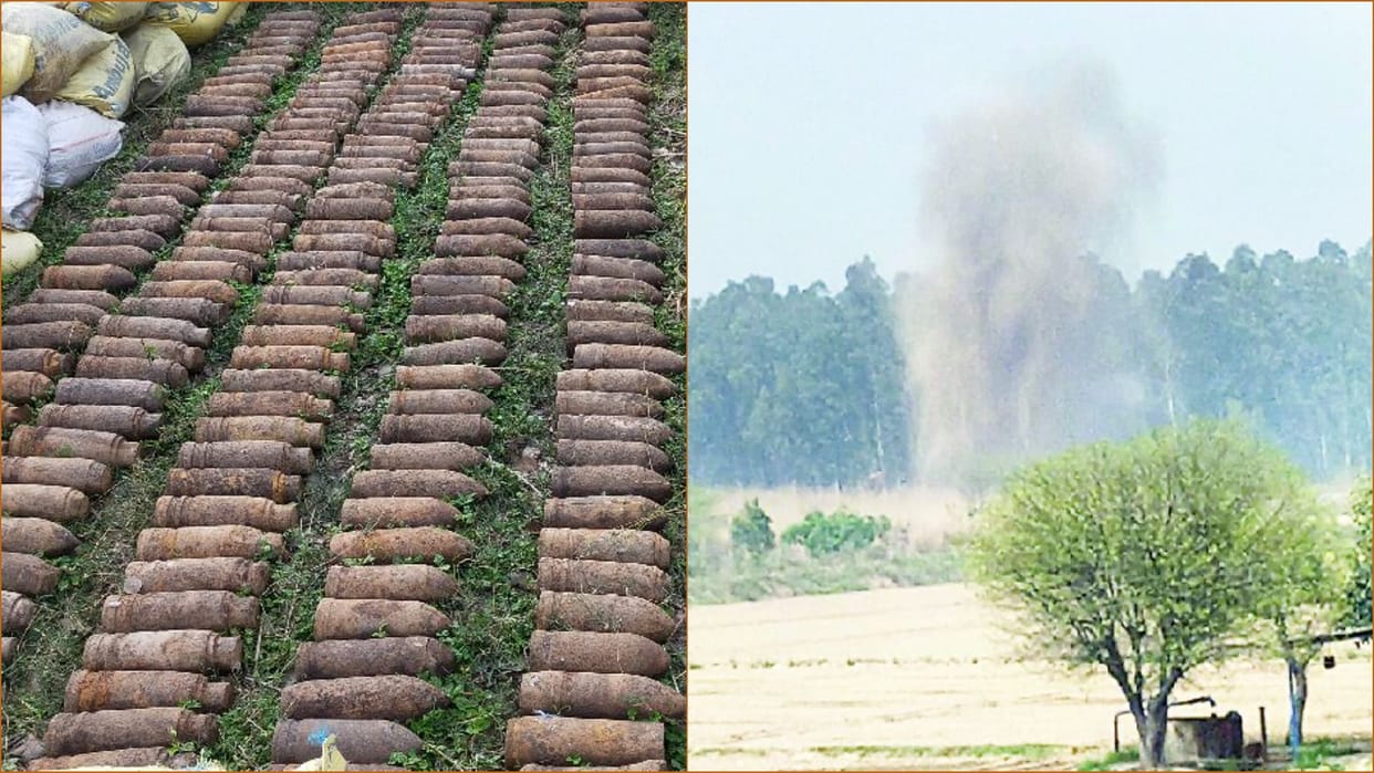 Army Ordnance team defused the bombs found in the forest in Ambala of Haryana